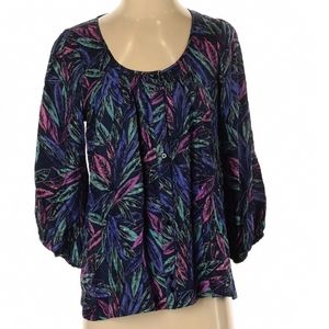 Gorgeous Yumi Kim Silk 3/4 Sleeve Blouse XS